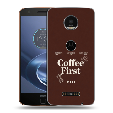 Пластиковый чехол на Lenovo Moto Z с принтом женский