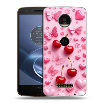 Пластиковый чехол на Lenovo Moto Z с принтом для девочек