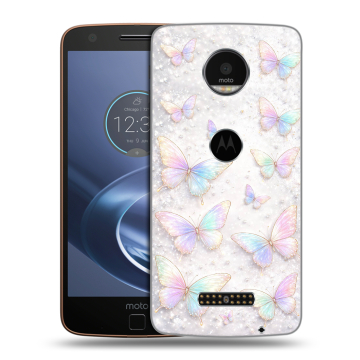 Пластиковый чехол на Lenovo Moto Z с принтом женский