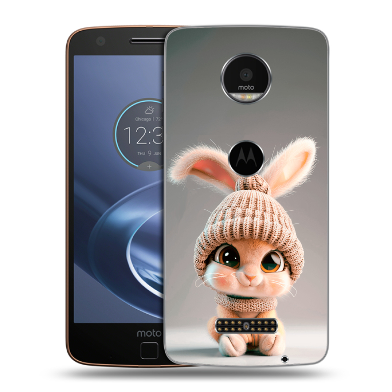 Пластиковый чехол на Lenovo Moto Z с принтом Кролик Пластиковый чехол на Lenovo Moto Z с принтом Кролик