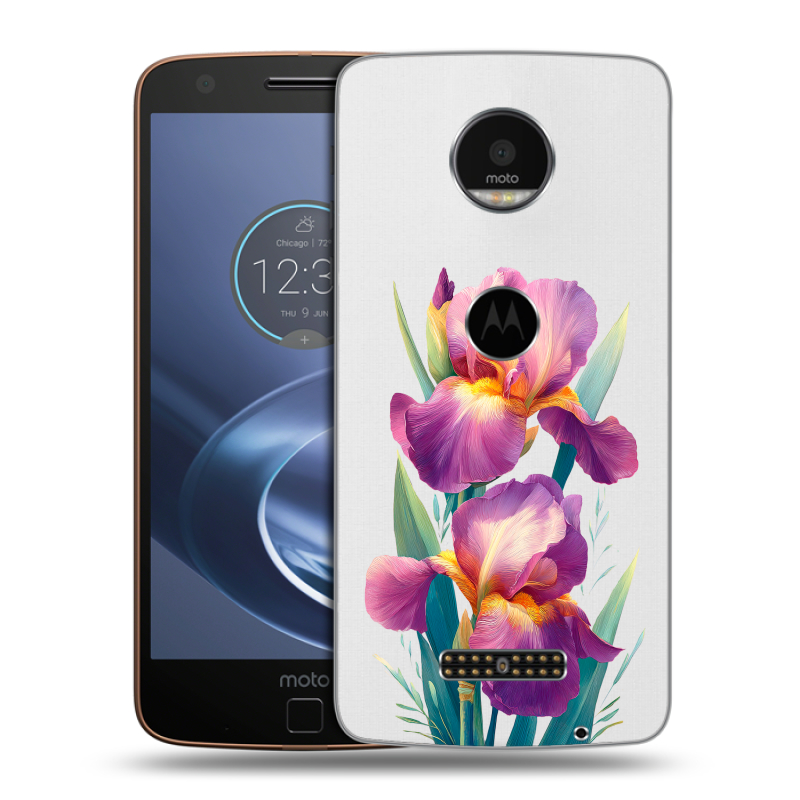 Пластиковый чехол на Lenovo Moto Z с принтом Цветы орхидеи Пластиковый чехол на Lenovo Moto Z с принтом Цветы орхидеи
