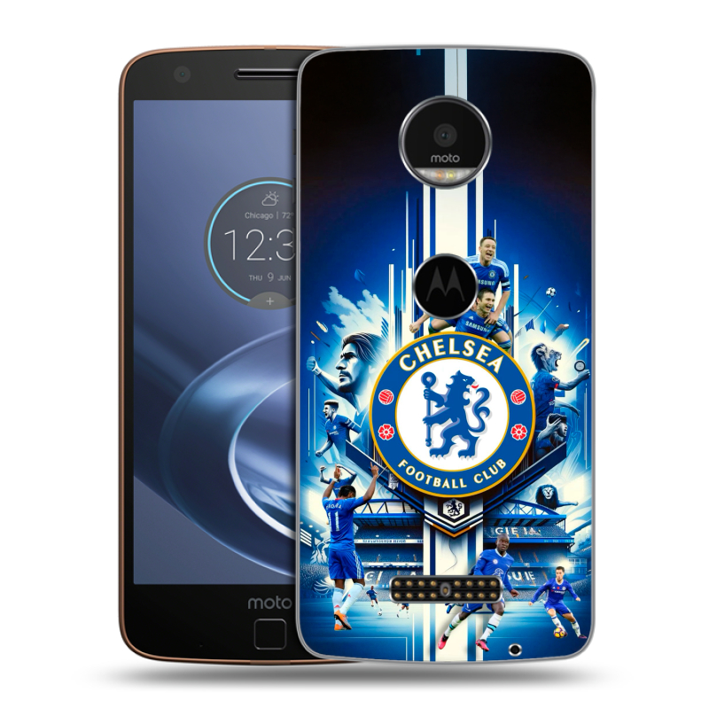 Пластиковый чехол на Lenovo Moto Z с принтом Chelsea Челси Пластиковый чехол на Lenovo Moto Z с принтом Chelsea Челси