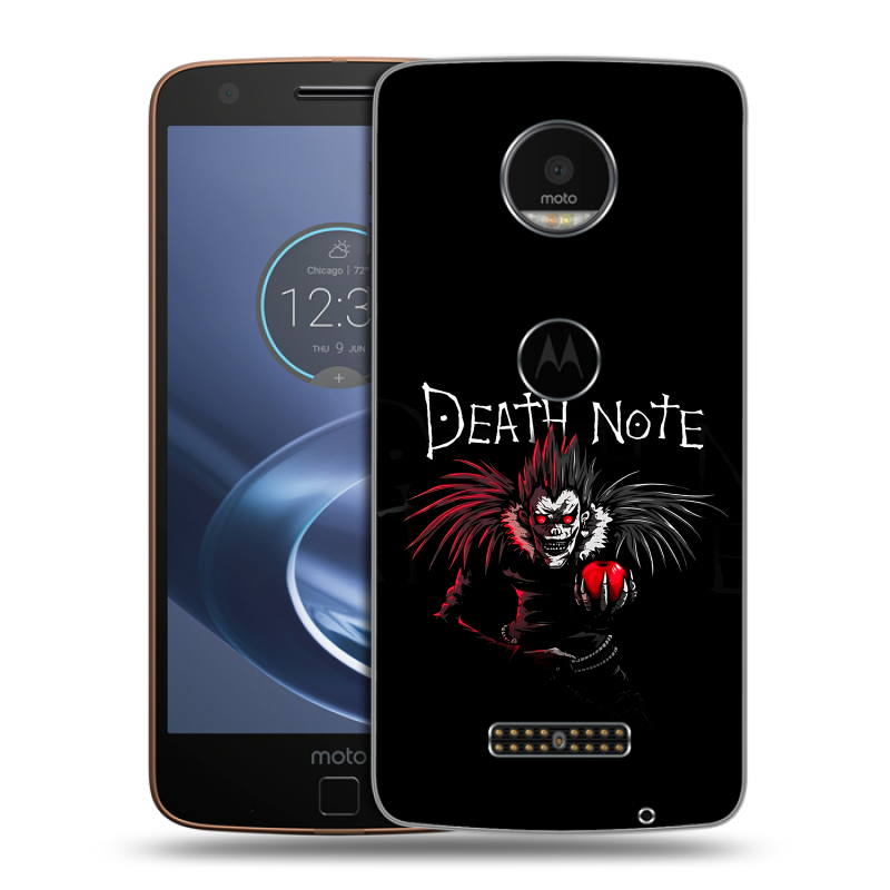 Пластиковый чехол на Lenovo Moto Z с принтом Death note Тетрадь смерти Пластиковый чехол на Lenovo Moto Z с принтом Death note Тетрадь смерти