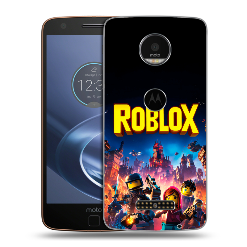 Пластиковый чехол на Lenovo Moto Z с принтом Roblox Роблокс Пластиковый чехол на Lenovo Moto Z с принтом Roblox Роблокс