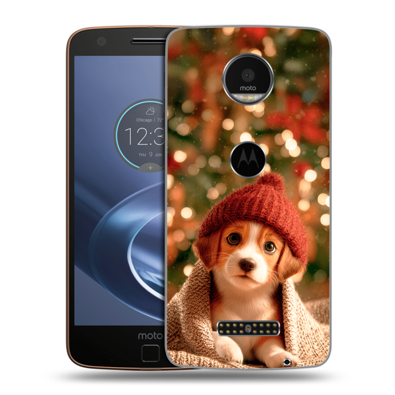 Пластиковый чехол на Lenovo Moto Z с принтом Новый год Пластиковый чехол на Lenovo Moto Z с принтом Новый год