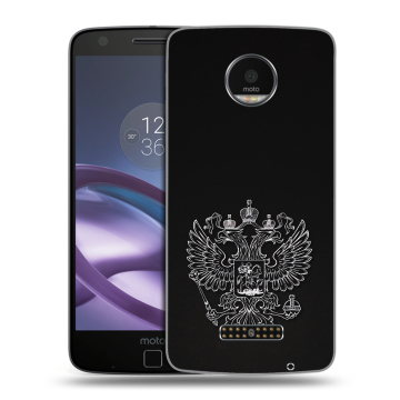 Пластиковый чехол на Lenovo Moto Z Force с принтом Герб России Пластиковый чехол на Lenovo Moto Z Force с принтом Герб России