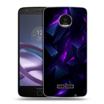 Пластиковый чехол на Lenovo Moto Z Force с принтом Абстракиция Пластиковый чехол на Lenovo Moto Z Force с принтом Абстракиция