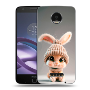 Пластиковый чехол на Lenovo Moto Z Force с принтом Кролик