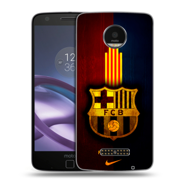 Пластиковый чехол на Lenovo Moto Z Force с принтом Барселона Barcelona Пластиковый чехол на Lenovo Moto Z Force с принтом Барселона Barcelona
