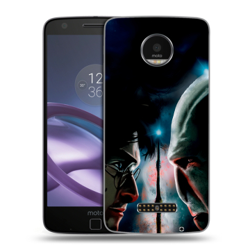 Пластиковый чехол на Lenovo Moto Z Force с принтом Гарри Поттер Harry Potter