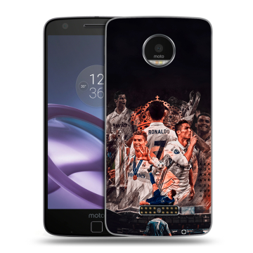 Пластиковый чехол на Lenovo Moto Z Force с принтом Реал Роналдо Real Ronaldo Пластиковый чехол на Lenovo Moto Z Force с принтом Реал Роналдо Real Ronaldo
