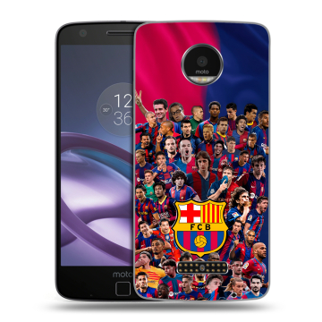 Пластиковый чехол на Lenovo Moto Z Force с принтом Барселона Barcelona Пластиковый чехол на Lenovo Moto Z Force с принтом Барселона Barcelona
