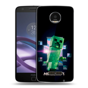 Пластиковый чехол на Lenovo Moto Z Force с принтом Майнкрафт Minecraft Пластиковый чехол на Lenovo Moto Z Force с принтом Майнкрафт Minecraft