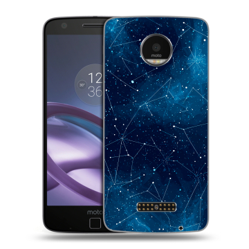 Пластиковый чехол на Lenovo Moto Z Force с принтом Космос звезды