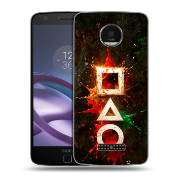 Пластиковый чехол на Lenovo Moto Z Force с принтом Squid Game Игра кальмара Пластиковый чехол на Lenovo Moto Z Force с принтом Squid Game Игра кальмара