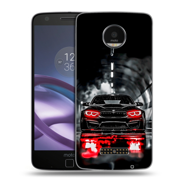 Пластиковый чехол на Lenovo Moto Z Force с принтом BMW БМВ