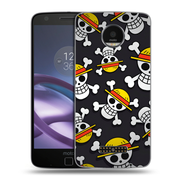 Пластиковый чехол на Lenovo Moto Z Force с принтом One Piece Ван Пис