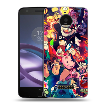 Пластиковый чехол на Lenovo Moto Z Force с принтом Gravity Falls Гравити Фолз Пластиковый чехол на Lenovo Moto Z Force с принтом Gravity Falls Гравити Фолз