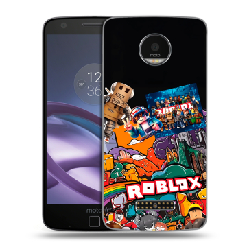 Пластиковый чехол на Lenovo Moto Z Force с принтом Roblox Роблокс Пластиковый чехол на Lenovo Moto Z Force с принтом Roblox Роблокс