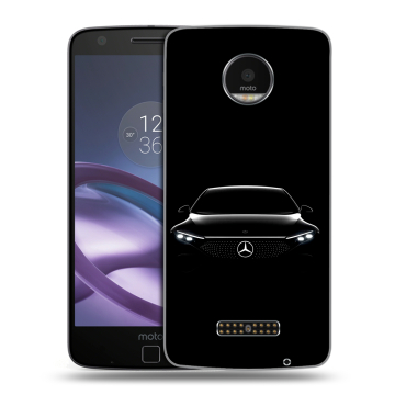 Пластиковый чехол на Lenovo Moto Z Force с принтом Mercedes Мерседес Пластиковый чехол на Lenovo Moto Z Force с принтом Mercedes Мерседес