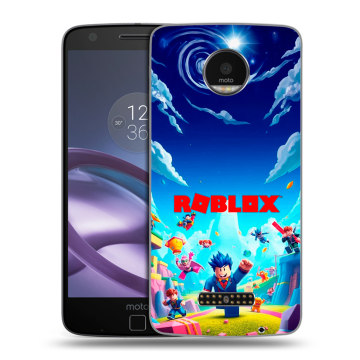 Пластиковый чехол на Lenovo Moto Z Force с принтом Roblox Роблокс Пластиковый чехол на Lenovo Moto Z Force с принтом Roblox Роблокс