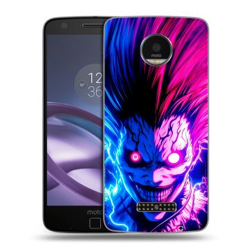 Пластиковый чехол на Lenovo Moto Z Force с принтом Death note Тетрадь смерти