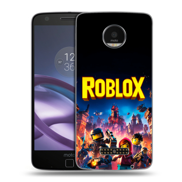 Пластиковый чехол на Lenovo Moto Z Force с принтом Roblox Роблокс Пластиковый чехол на Lenovo Moto Z Force с принтом Roblox Роблокс