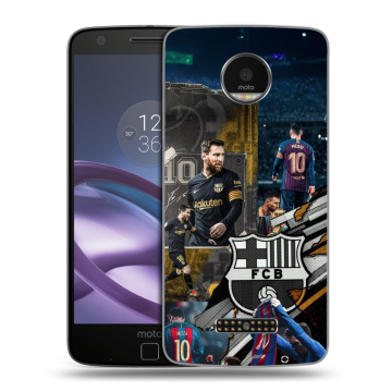 Пластиковый чехол на Lenovo Moto Z Force с принтом Messi Barcelona Пластиковый чехол на Lenovo Moto Z Force с принтом Messi Barcelona