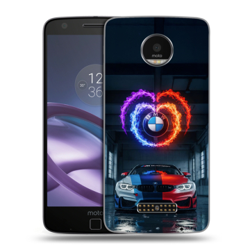 Пластиковый чехол на Lenovo Moto Z Force с принтом BMW БМВ Пластиковый чехол на Lenovo Moto Z Force с принтом BMW БМВ