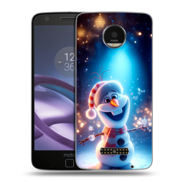 Пластиковый чехол на Lenovo Moto Z Force с принтом Новый год