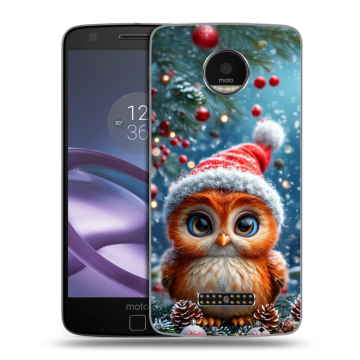 Пластиковый чехол на Lenovo Moto Z Force с принтом Новый год Пластиковый чехол на Lenovo Moto Z Force с принтом Новый год