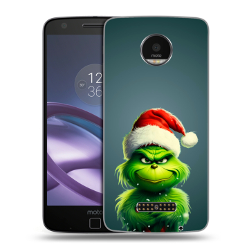 Пластиковый чехол на Lenovo Moto Z Force с принтом Новый год Пластиковый чехол на Lenovo Moto Z Force с принтом Новый год