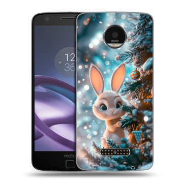 Пластиковый чехол на Lenovo Moto Z Force с принтом Новый год Пластиковый чехол на Lenovo Moto Z Force с принтом Новый год