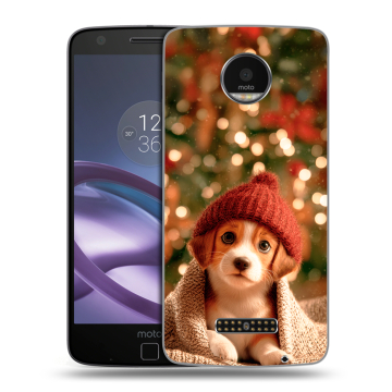 Пластиковый чехол на Lenovo Moto Z Force с принтом Новый год Пластиковый чехол на Lenovo Moto Z Force с принтом Новый год
