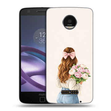Пластиковый чехол на Lenovo Moto Z Force с принтом женский Пластиковый чехол на Lenovo Moto Z Force с принтом женский