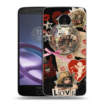 Пластиковый чехол на Lenovo Moto Z Force с принтом для девочек