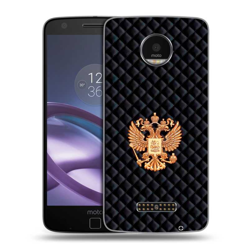 Пластиковый чехол на Lenovo Moto Z Force с принтом Герб России принт Пластиковый чехол на Lenovo Moto Z Force с принтом Герб России принт