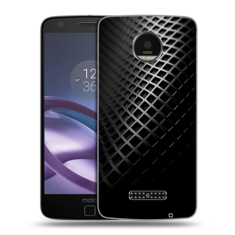 Пластиковый чехол на Lenovo Moto Z Force с принтом Текстура металла Пластиковый чехол на Lenovo Moto Z Force с принтом Текстура металла