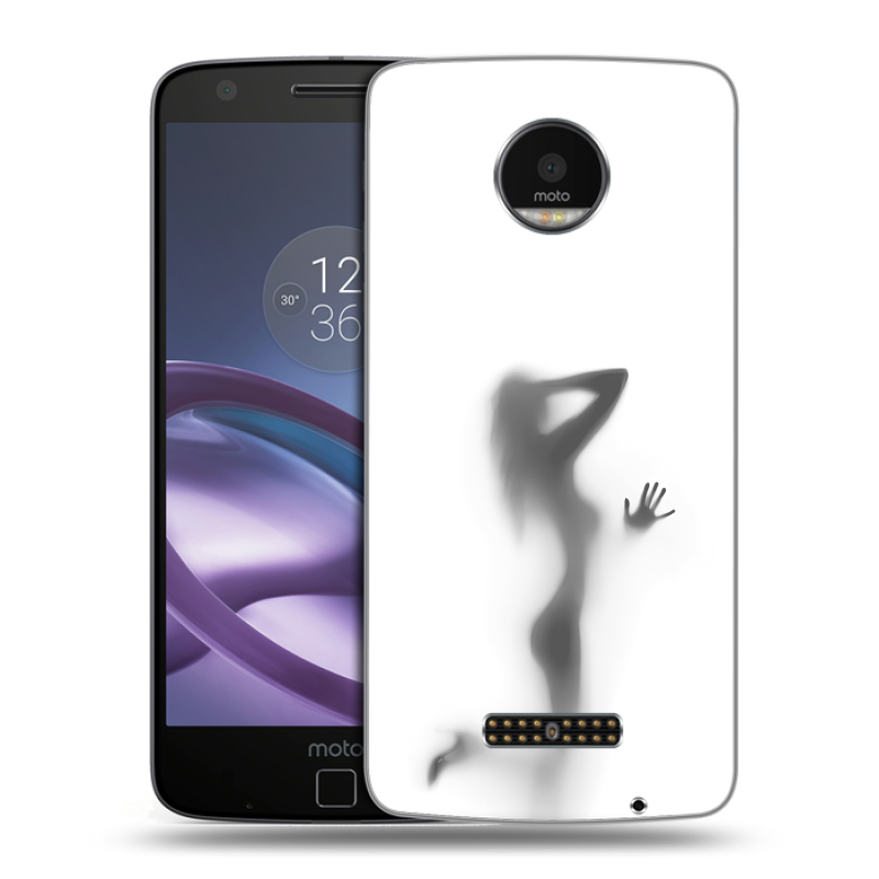 Пластиковый чехол на Lenovo Moto Z Force с принтом Силуэт Пластиковый чехол на Lenovo Moto Z Force с принтом Силуэт