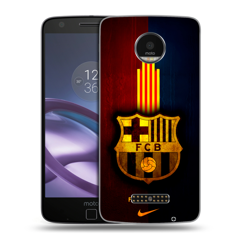 Пластиковый чехол на Lenovo Moto Z Force с принтом Барселона Barcelona Пластиковый чехол на Lenovo Moto Z Force с принтом Барселона Barcelona