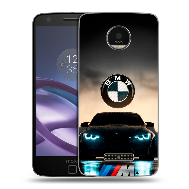 Пластиковый чехол на Lenovo Moto Z Force с принтом БМВ BMW Пластиковый чехол на Lenovo Moto Z Force с принтом БМВ BMW