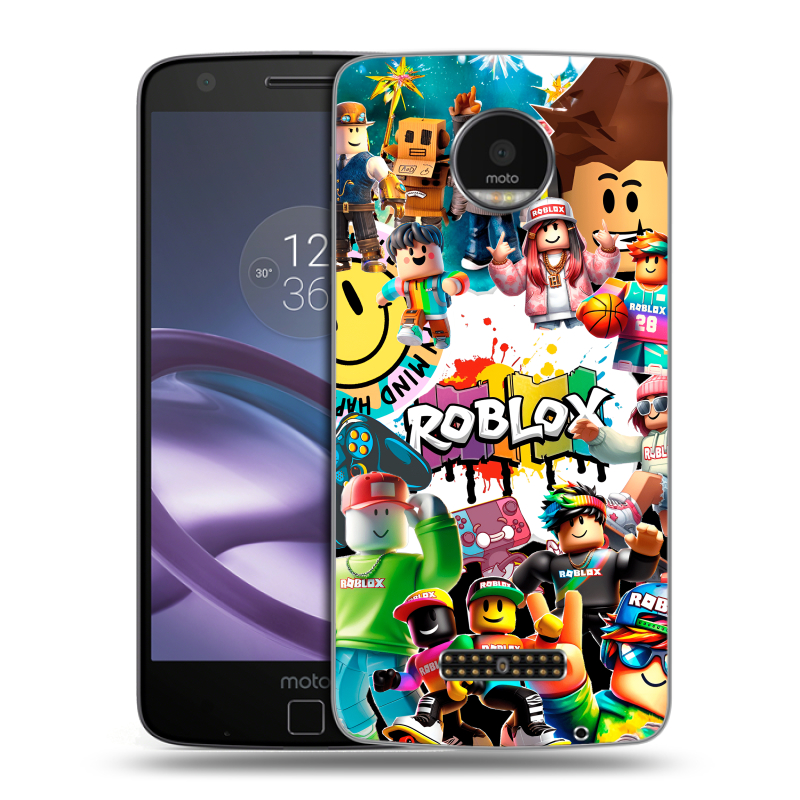 Пластиковый чехол на Lenovo Moto Z Force с принтом Roblox Роблокс Пластиковый чехол на Lenovo Moto Z Force с принтом Roblox Роблокс