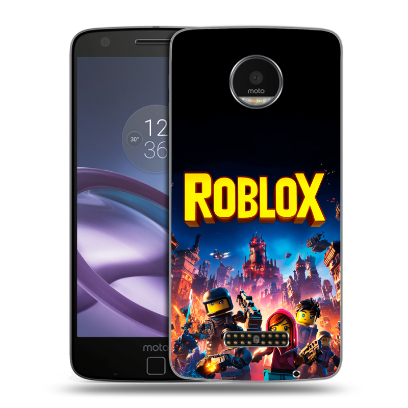 Пластиковый чехол на Lenovo Moto Z Force с принтом Roblox Роблокс Пластиковый чехол на Lenovo Moto Z Force с принтом Roblox Роблокс