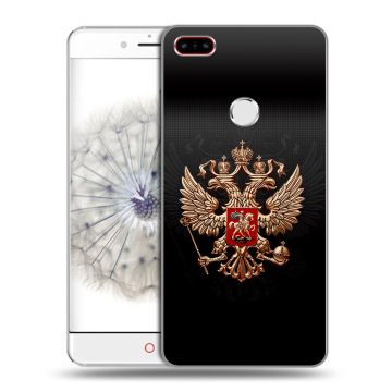 Пластиковый чехол на ZTE Nubia Z11 с принтом Герб России