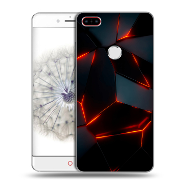 Пластиковый чехол на ZTE Nubia Z11 с принтом Яркие абстракции