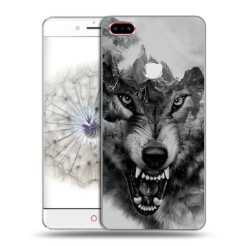 Пластиковый чехол на ZTE Nubia Z11 с принтом Волк Пластиковый чехол на ZTE Nubia Z11 с принтом Волк