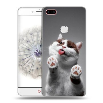 Пластиковый чехол на ZTE Nubia Z11 с принтом Коты Пластиковый чехол на ZTE Nubia Z11 с принтом Коты