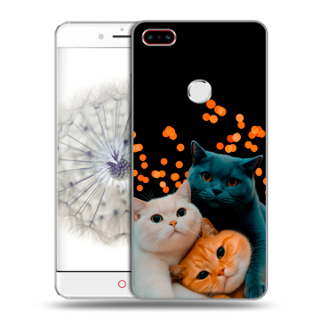 Пластиковый чехол на ZTE Nubia Z11 с принтом Кошки Пластиковый чехол на ZTE Nubia Z11 с принтом Кошки