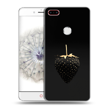 Пластиковый чехол на ZTE Nubia Z11 с принтом Черная клубника Пластиковый чехол на ZTE Nubia Z11 с принтом Черная клубника