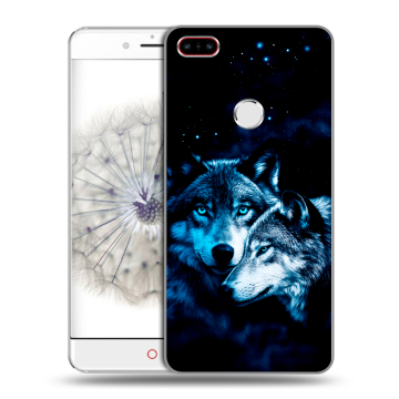 Пластиковый чехол на ZTE Nubia Z11 с принтом Волки